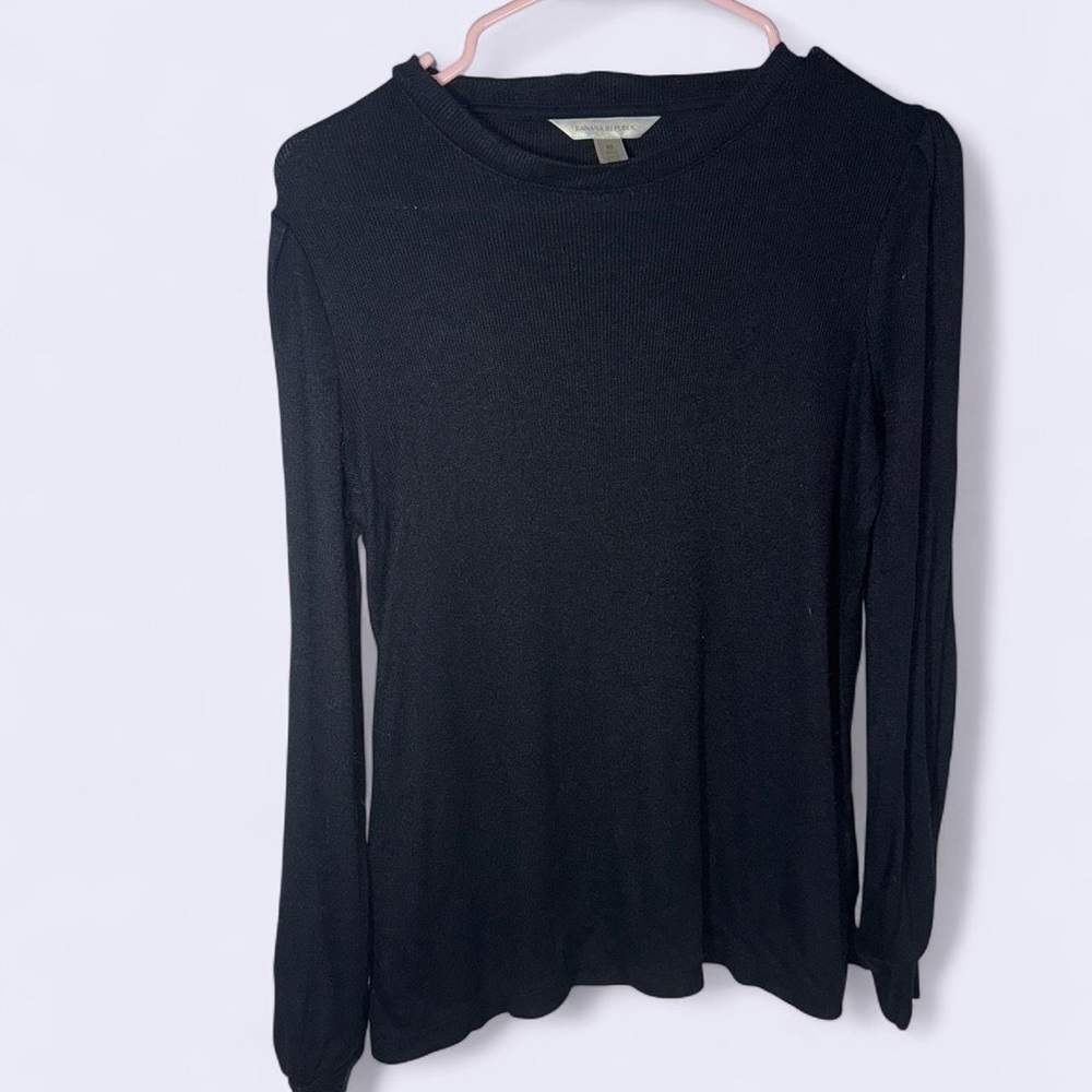 Banana Republic Charcoal Knit Top